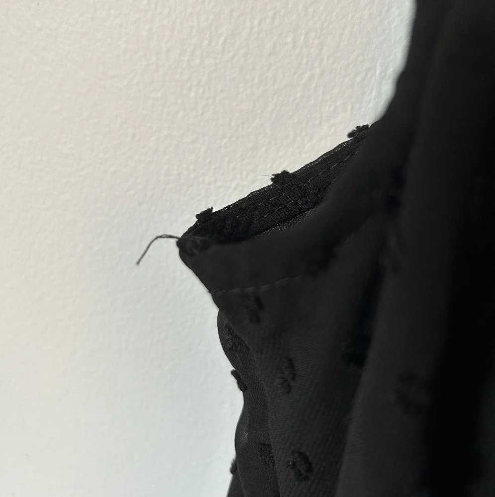 Ardene black swiss dot mini dress size M - Picture 8 of 8